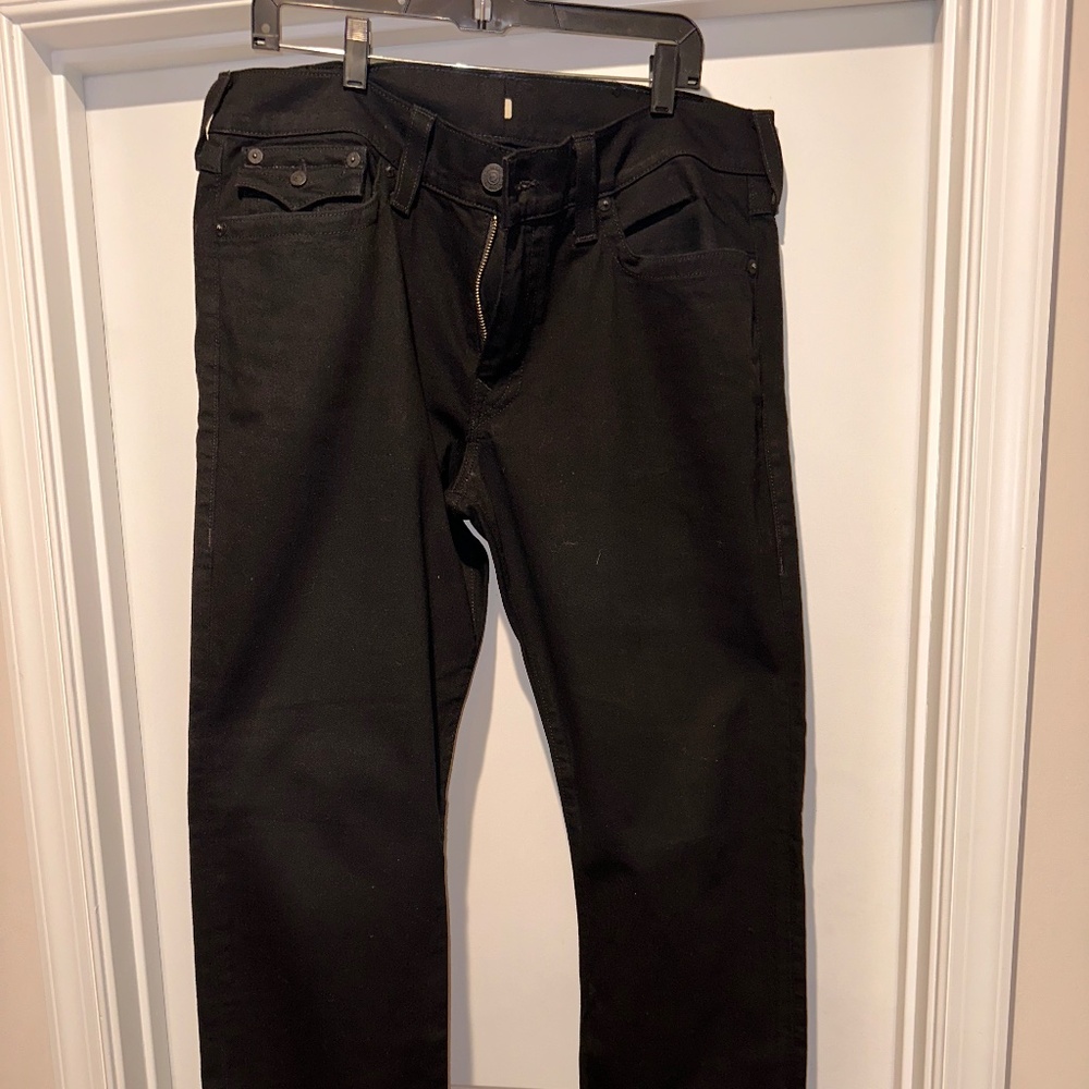 true religion jeans mens black 38x34